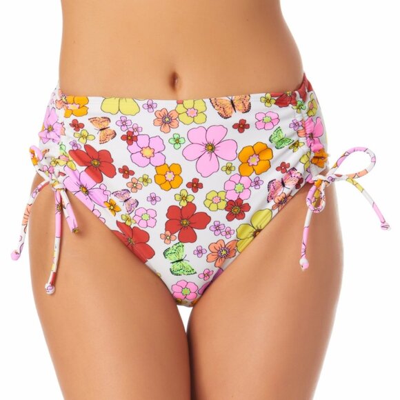 California Waves Cinch Side High Waist Bikini Bottom - Picture 1 of 8